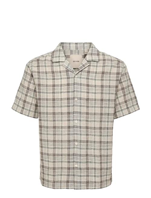 ONLY & SONS | Onscaiden Life Check Linen Blend Ss | XS