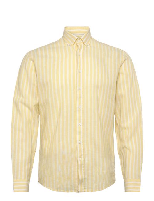 Lindbergh | Wide Striped Cotton/Linen Shirt L/S | XL