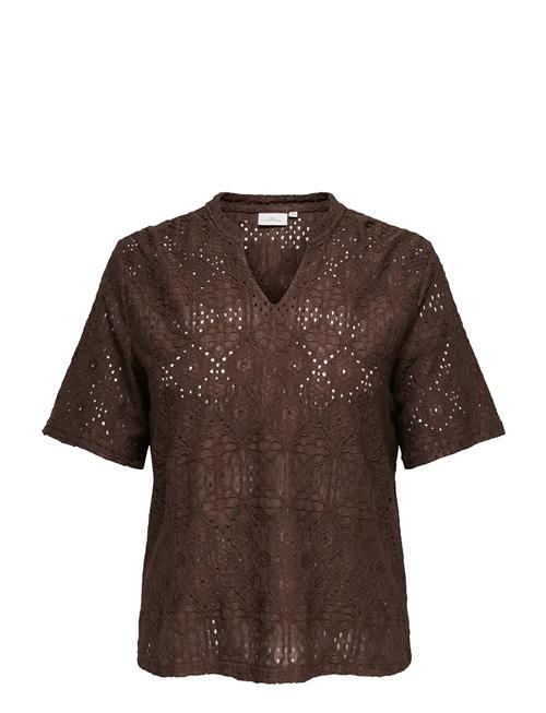 ONLY Carmakoma | Carhellen S/S V-Neck Blouse Jrs | 54