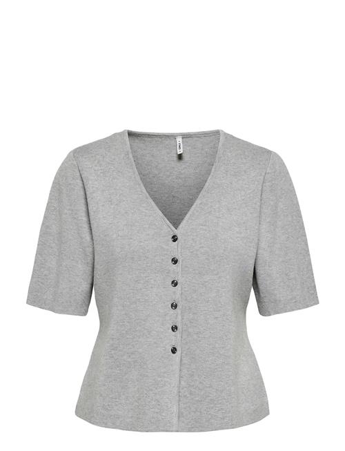 ONLY | Onllucy Ss V-Neck Button Ex Knt | M