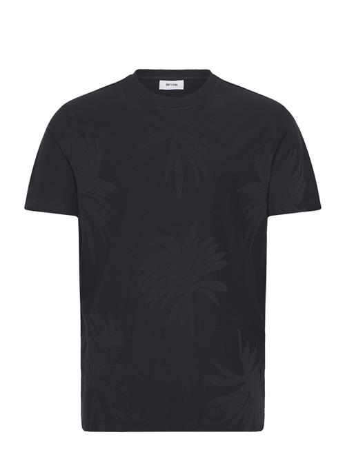 ONLY & SONS | Onsmarco Life Reg Palm Jacquard Ss Tee | XXL