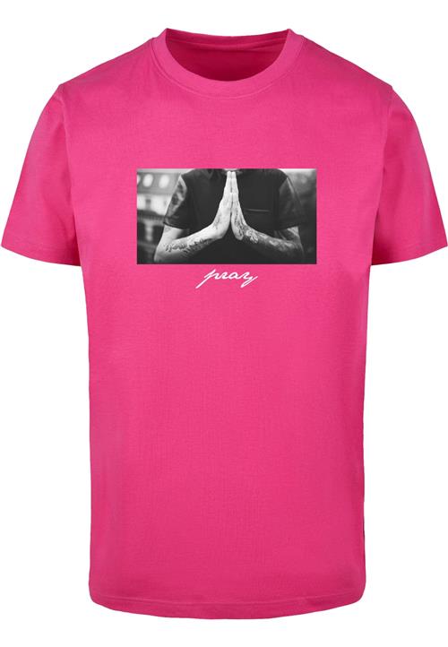Mister Tee Bluser & t-shirts 'Pray'  grå / pink / sort / hvid