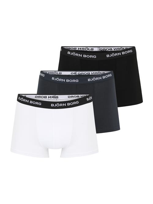 BJÖRN BORG Boksershorts  navy / sort / hvid