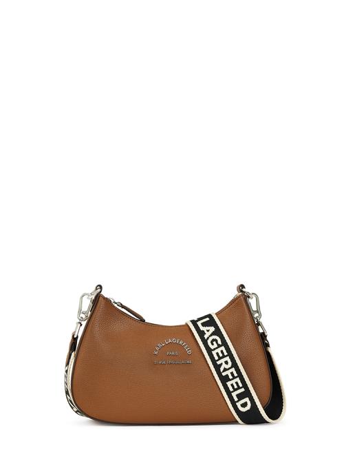 Karl Lagerfeld Skuldertaske 'Rue ST-Guillaume'  umbra / sort / hvid