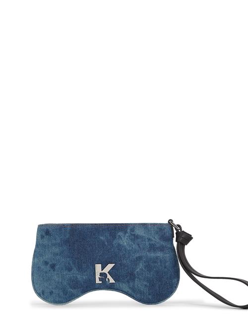 KARL LAGERFELD JEANS Clutch  blue denim / sort / sølv