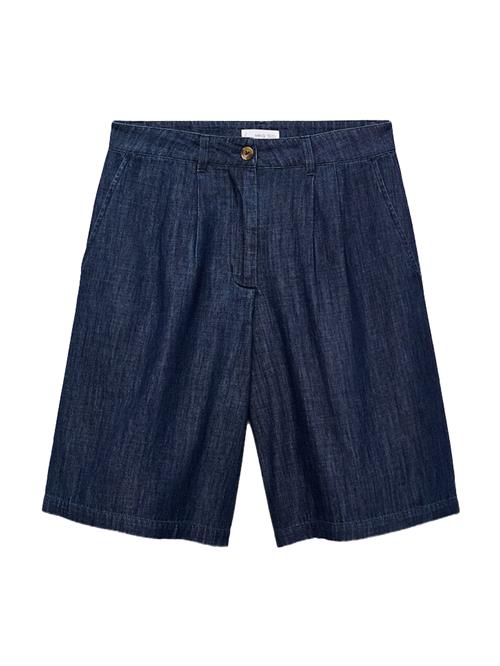 MANGO Jeans med lægfolder 'PAROS'  blue denim