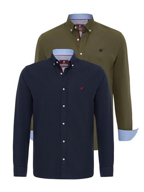 Williot Skjorte  navy / oliven / rød