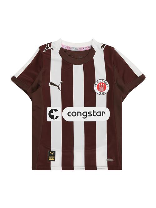 PUMA Funktionsskjorte 'FC St. Pauli 25/26'  brun / mørkerød / sort / hvid