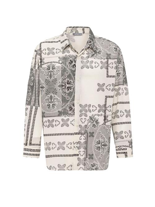 Dandalo Skjorte  sort / naturhvid