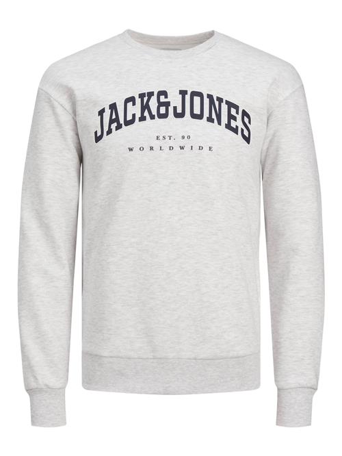 JACK & JONES Sweatshirt Varsity White Melange Loose