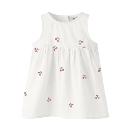 NAME IT Spencer Kjole Ferilla Cloud Dancer Cherry