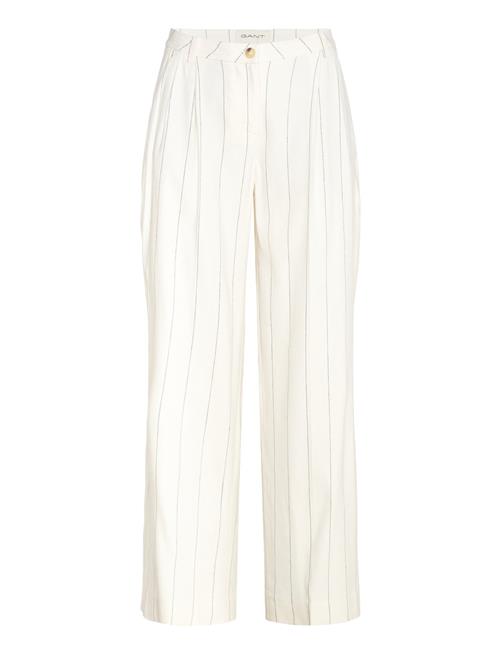 GANT | Tailored Pleated Linen Blend Pants | 36