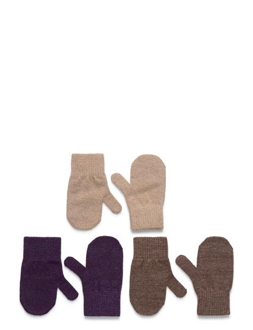 mikk-line | Magic Mittens 3 Pack W. Lurex | 2-4Y