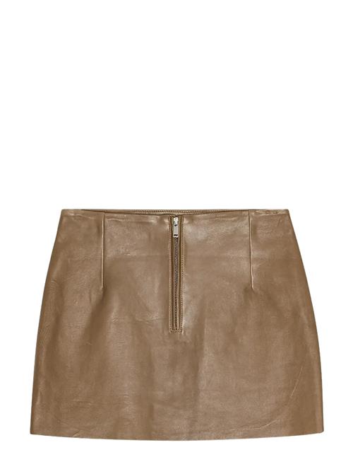 REMAIN Birger Christensen | Mini Leather Skirt | 36