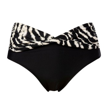 Trofé Trofe Artbrush Bikini Midi Brief Sort/Hvid 42 Dame