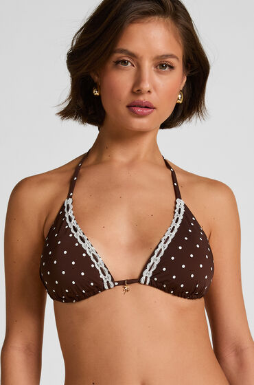 Hunkemöller Trekant Bikini Top Algarve Brun