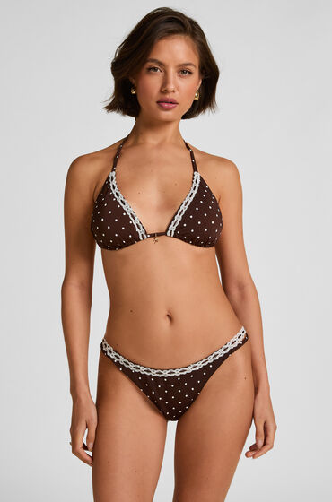 Hunkemöller Highleg Bikiniunderdel Algarva Brun