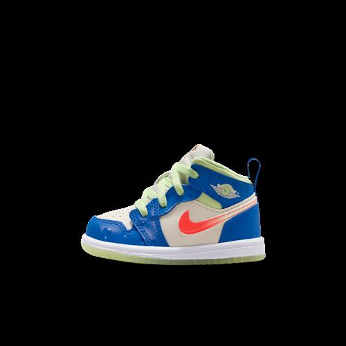 Jordan 1 Mid SE-sko til babyer/småbørn - blå