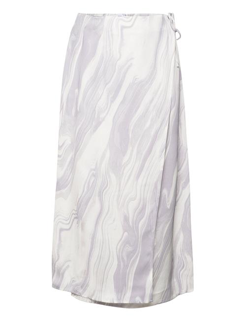 Calvin Klein | Shine Viscose Wrap Skirt | 42