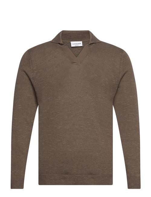 Lindbergh | Casual L/S V-Neck Polo Knit | XXL