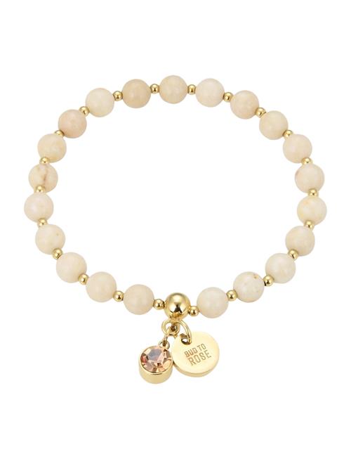 Bud to rose | Beverly Bracelet Ivory/Gold | ONE SIZE