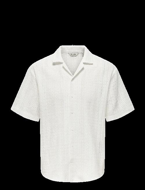 ONLY & SONS | Onsdani Crochet Ss Shirt | M