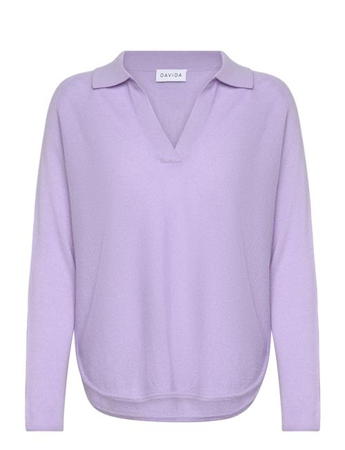 Davida Cashmere | Curved Open Collar | L