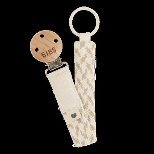 BIBS Flettet Sutteklips Ivory Vanilla  Ivory Vanilla  One Size Cotton Hvid  One Size  unisex