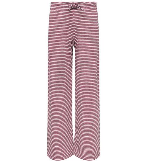Kids Only Bukser - Rib - KogPamia - Rose Brown/Thin White Stripe