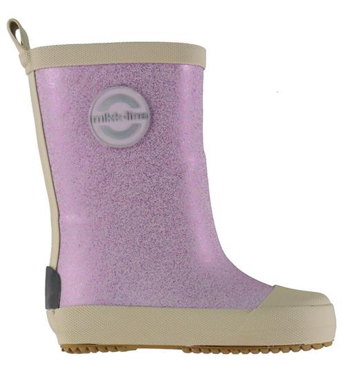 Mikk-Line Gummistøvler - Barfod - Wellies Glitter - Thistle