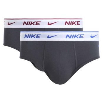 Nike 4P Everyday Cotton Stretch Brief Grå bomuld Large Herre