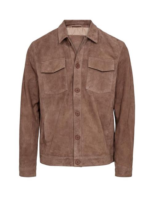 Suede overshirt