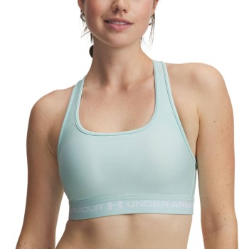 Under Armour BH Mid Crossback Sport Bra Mintgrøn polyester Medium Dame