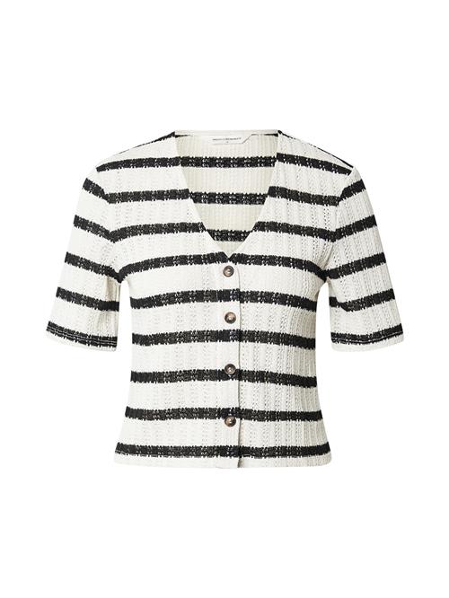 MSCH COPENHAGEN Cardigan 'Kenja'  creme / sort