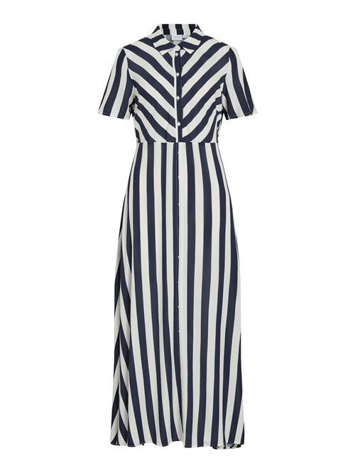 VILA Blusekjole  natblå / hvid