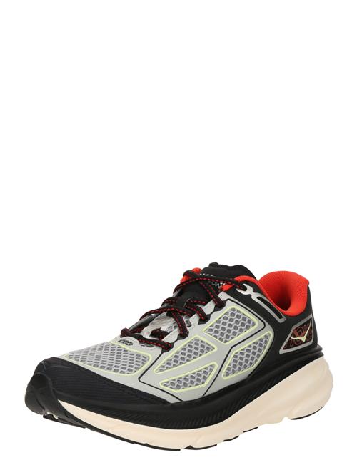 HOKA Sneaker low 'CLIFTON ONE9'  grå / lysegrøn / rød / sort