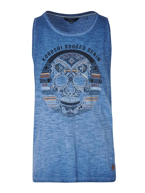 KOROSHI Bluser & t-shirts  blå-meleret / brun / curry / sort