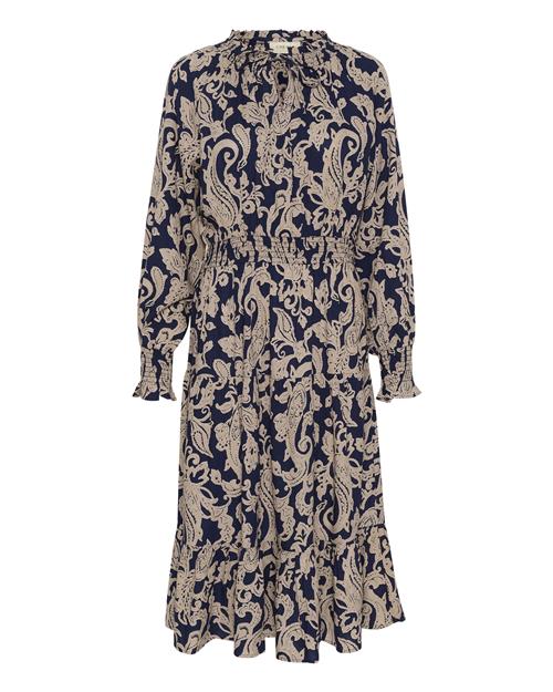 Cream Kjole  mørkebeige / marin