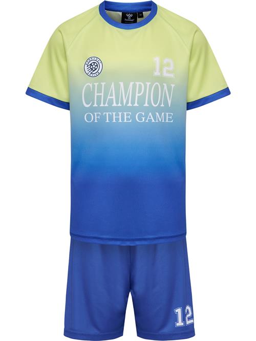 Hummel Træningsdragt  blå / neongrøn / hvid