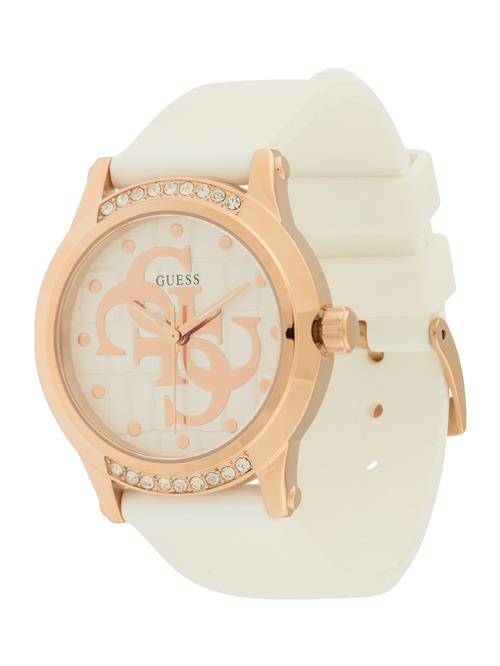 GUESS Analogt ur 'Annette'  rosa guld / hvid