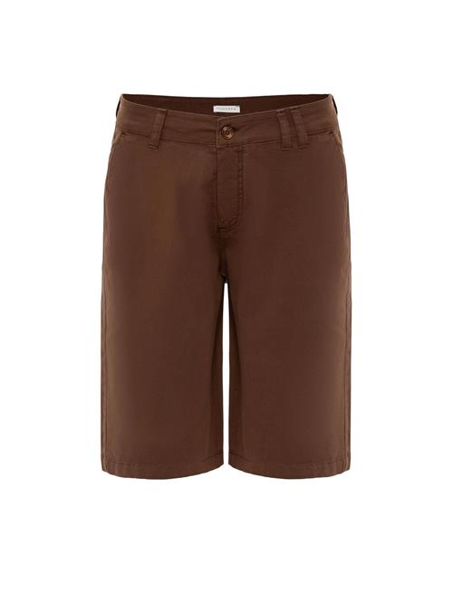 Cortera Bukser  brun-meleret