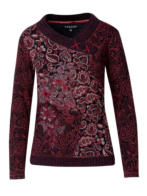 KOROSHI Shirts  blandingsfarvet / mørkerød