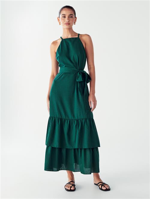 Willa Kjole 'LOU TIERED DRESS'  grøn