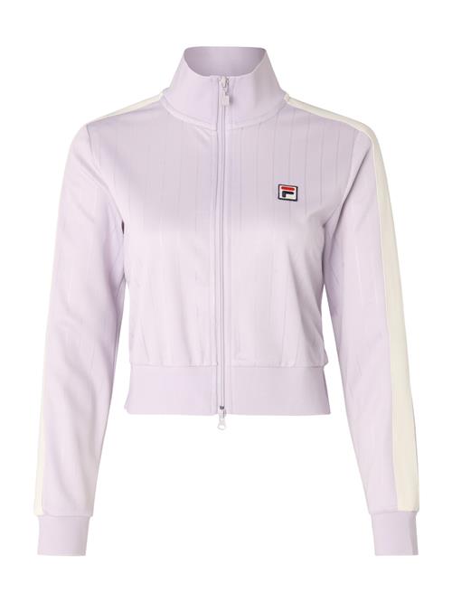 FILA Sportssweatjakke 'Lorce'  ecru / navy / lilla / rød