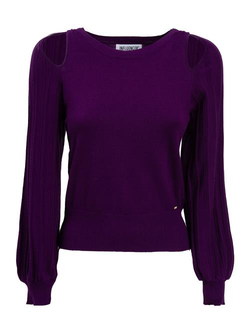 Influencer Pullover  mørkelilla