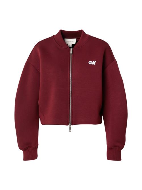 Calvin Klein Jeans Overgangsjakke  vinrød / hvid