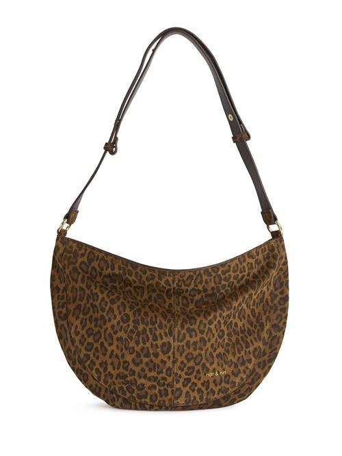 Nat&Nin Skuldertaske  brun / guld / sort