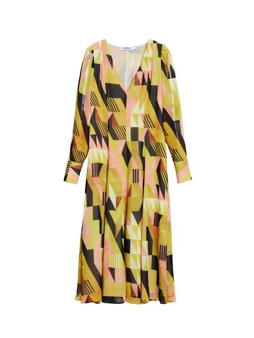 Desigual Kjole  oliven / blandingsfarvet