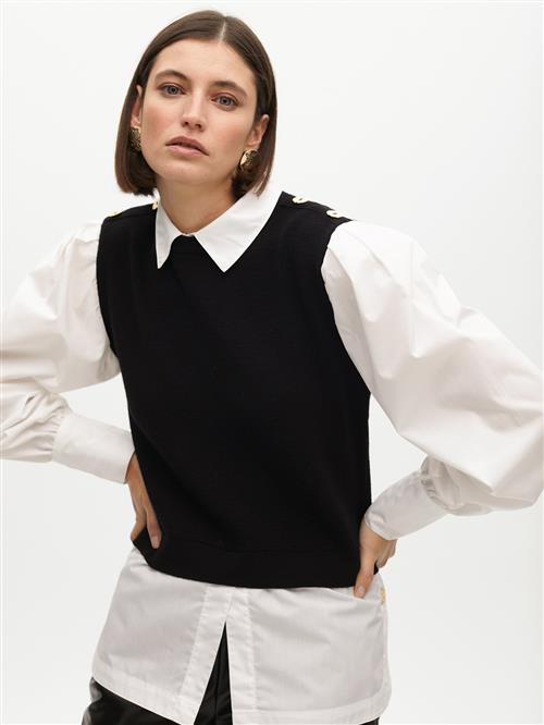 Lola Casademunt Bluse  brun / hvid