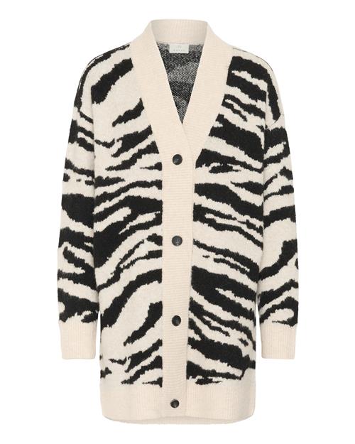Kaffe Cardigan 'Sandra'  sort / hvid